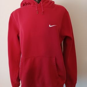 Vintage Nike 90s Men’s mini swoosh red white hoodie sweatshirt